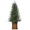 4.5ft. Pre-Lit New Haven Fraser Fir Artificial Christmas Tree in Pot, Warm White LED Lights